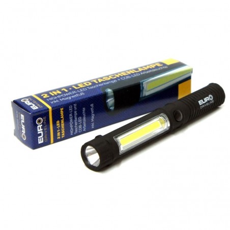 2 in 1 LED Taschenlampe EURO DRIVELINE